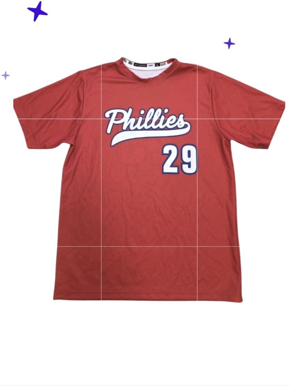 Philadelphia Phillies T Shirt Jersey John Kruk 29 Champro Size Large Baseball